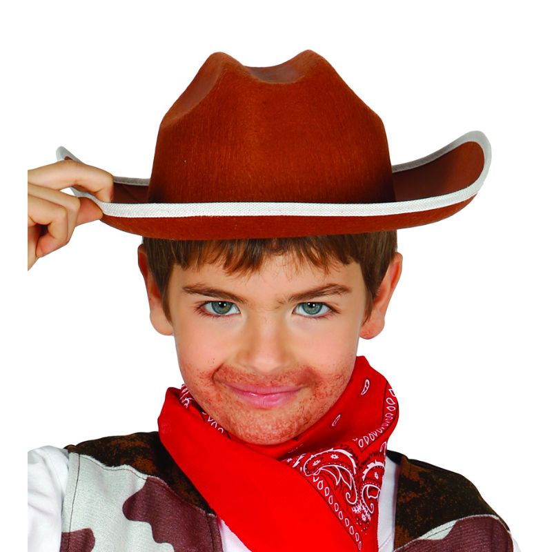 Chapéu de Cowboy Infantil Castanho