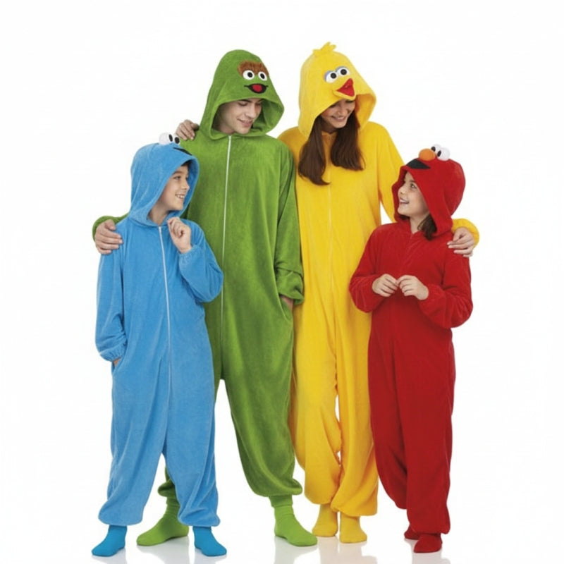 Grupo de Rua Sésamo Kigurumi