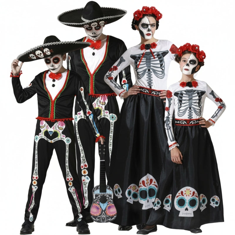 Grupo de Esqueletos do Día de los Muertos