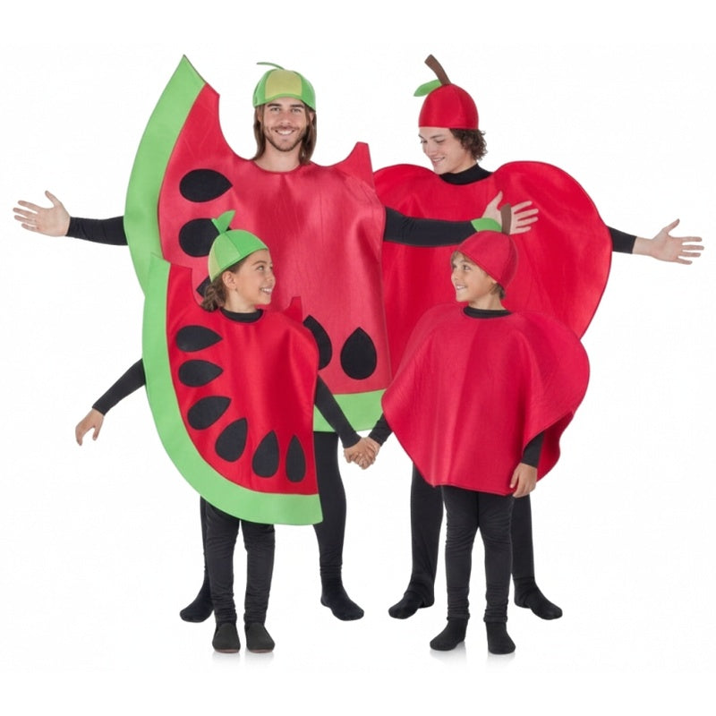 Grupo de Melancias e maçãs