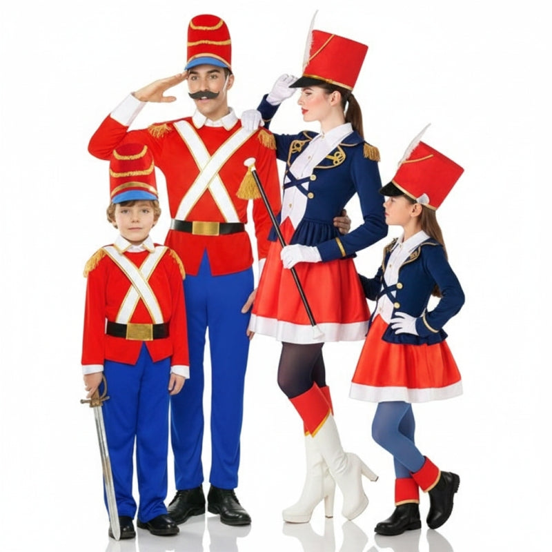 Grupo de Soldados de chumbo e Majorettes