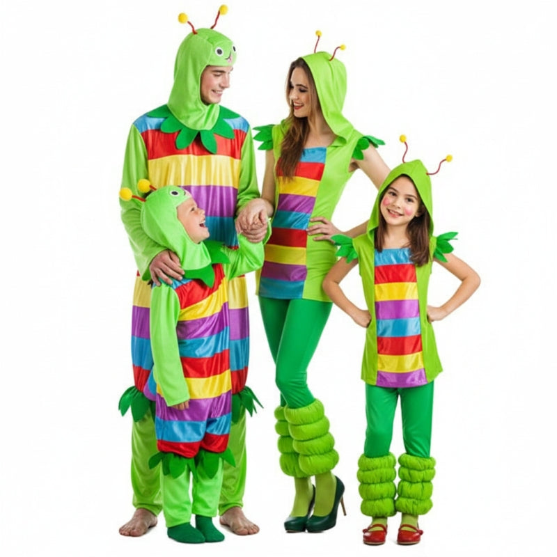 Grupo de Minhocas Multicoloridas