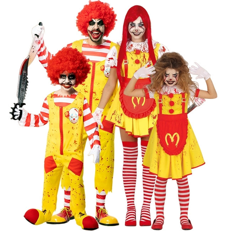 Grupo de Palhaços McDonalds sangrentos