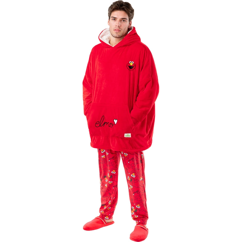 Bata de Elmo para adulto - Barrio Sésamo Detalle Bis