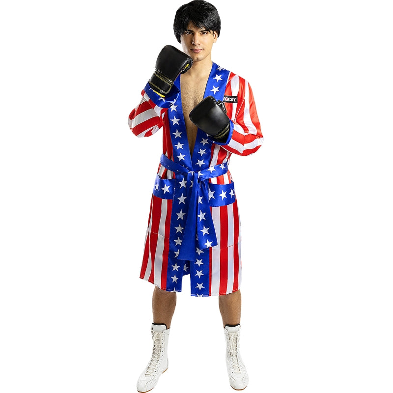 Disfraz de Bata de Rocky Balboa para hombre Perfil