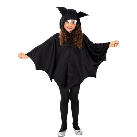 Disfraz de Capa Negra Murciélago infantil Bis