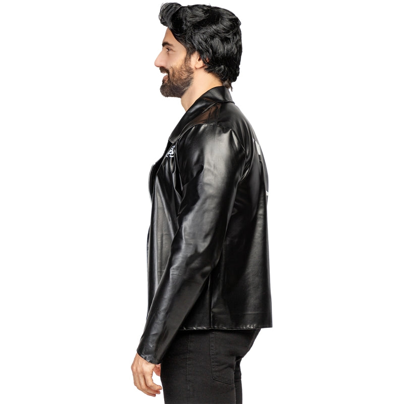 Disfraz de Chaqueta negra T-Birds de Grease para hombre Perfil