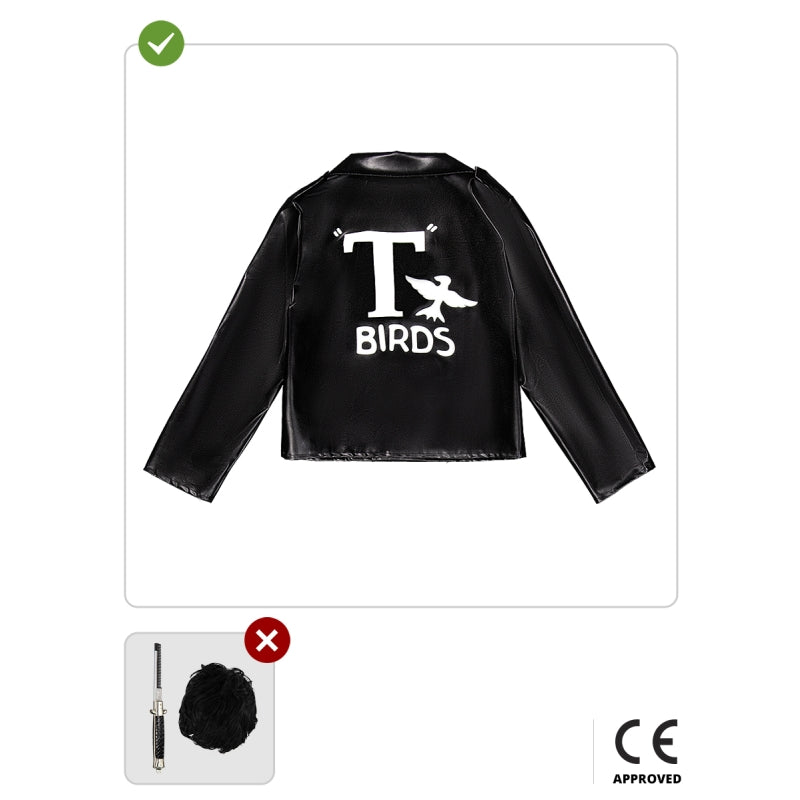 Disfraz de Chaqueta Negra T-Birds - Grease para niño Contenido