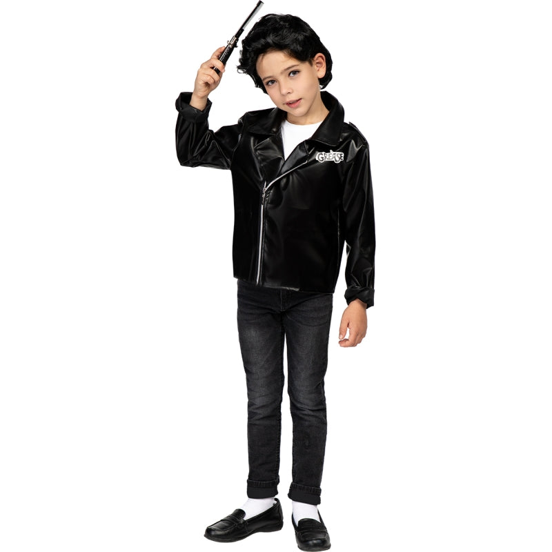 Disfraz de Chaqueta Negra T-Birds - Grease para niño Bis