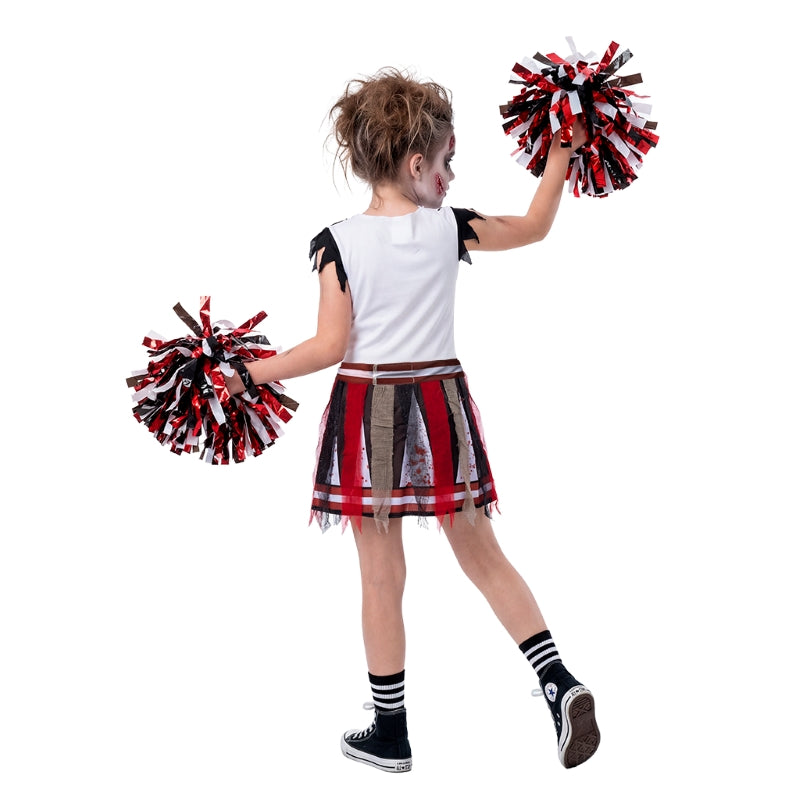 Disfraz de Animadora Zombie Infectada para niña Espalda