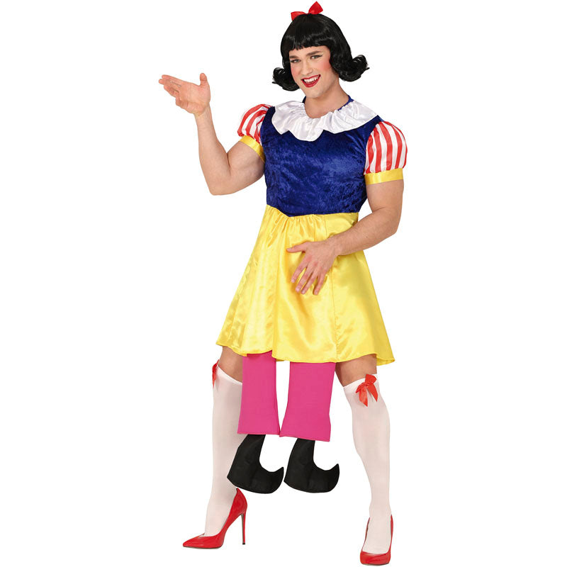 Disfraz de Blancanieves satisfecha para hombre