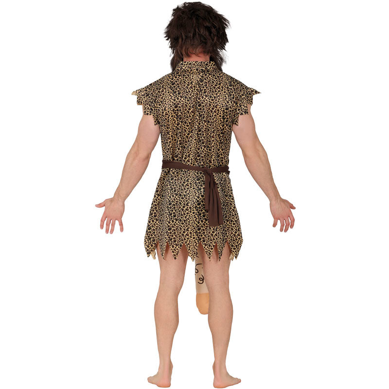 Disfraz de Cavernícola bien dotado para hombre Espalda