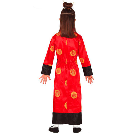 Disfraz de China Mandarín para niña Espalda