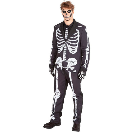 Disfraz de Esqueleto Mortis para hombre