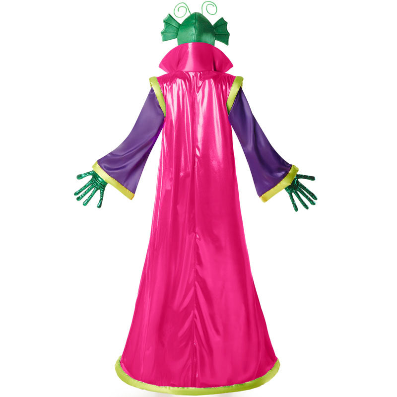 Disfraz de Extraterrestre morado para mujer Espalda
