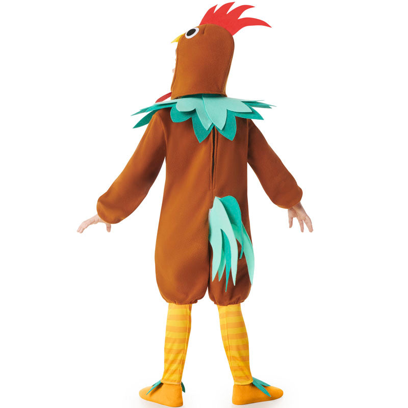 Disfraz de Gallo marrón para niño Espalda