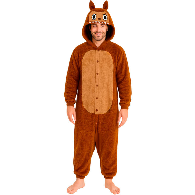 Fato de Labubu castanho para Homem