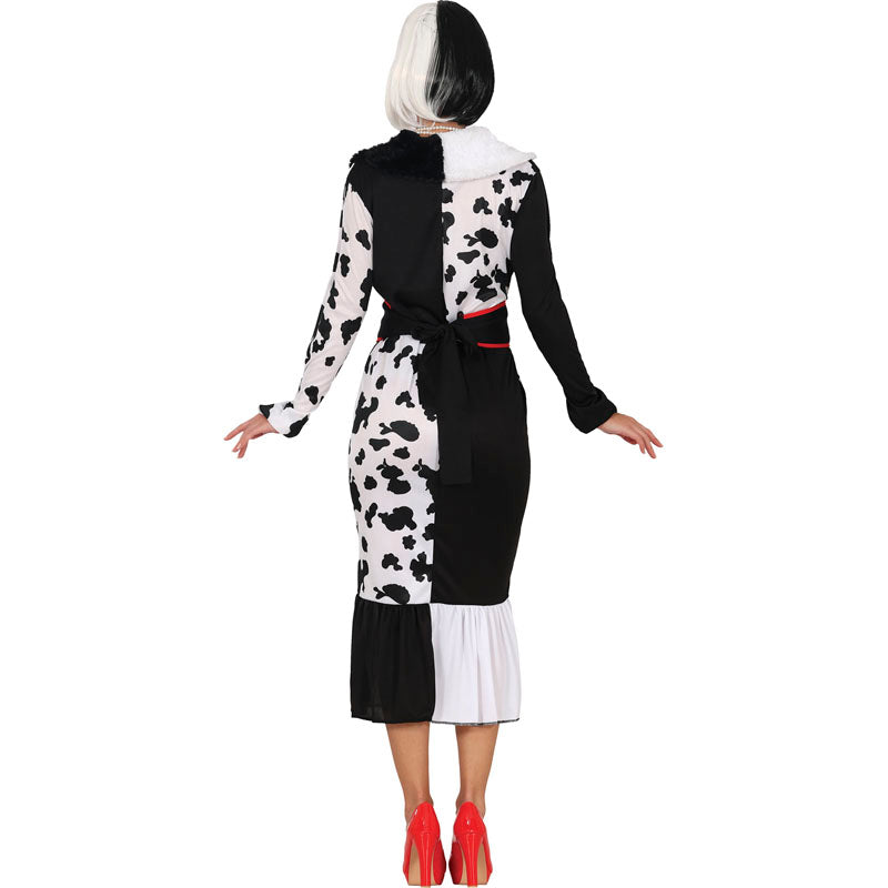 Disfraz de Lady Cruella de Vil para mujer Espalda