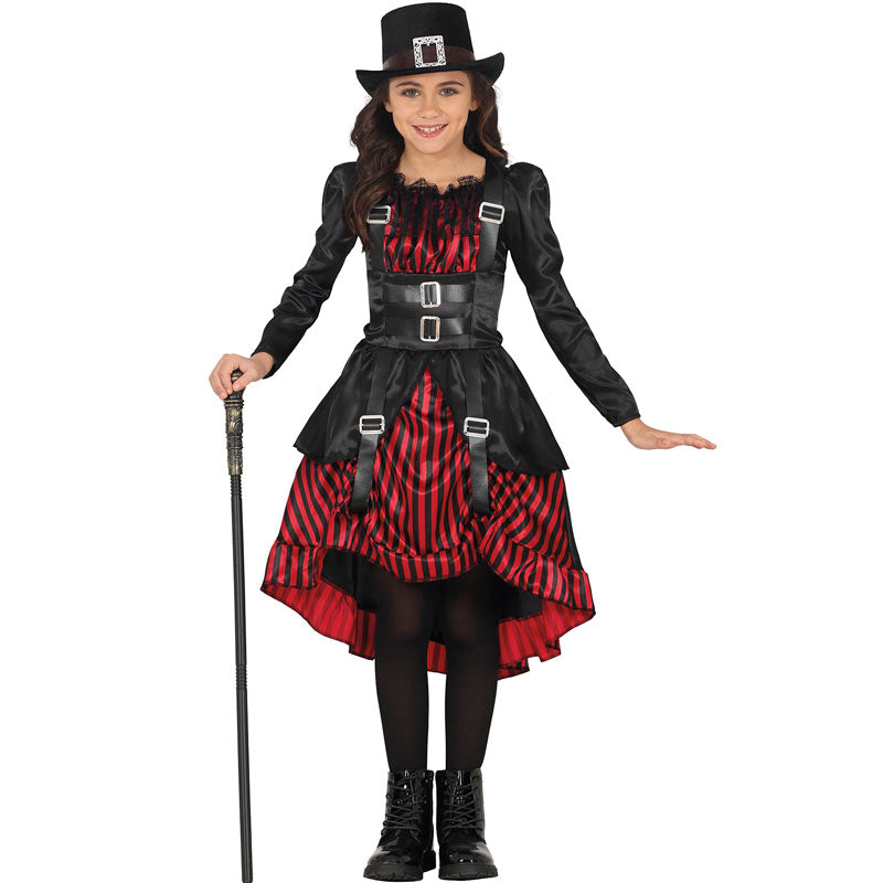 Disfraz de Lady Vampiresa Steampunk para niña