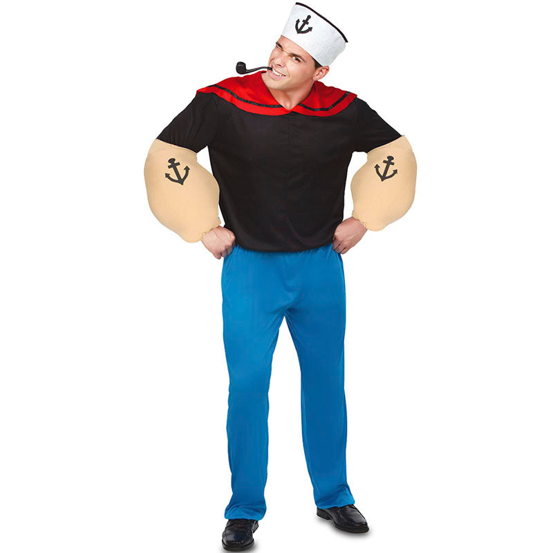 Disfraz de Marinero Popeye forzudo para hombre