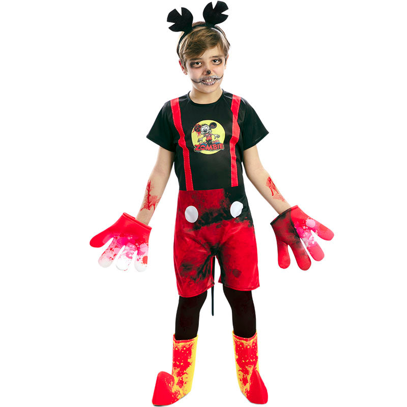 Disfraz de Mickey Mouse zombie para niño