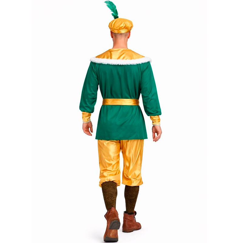 Disfraz de Paje Real Rey Melchor para hombre espalda