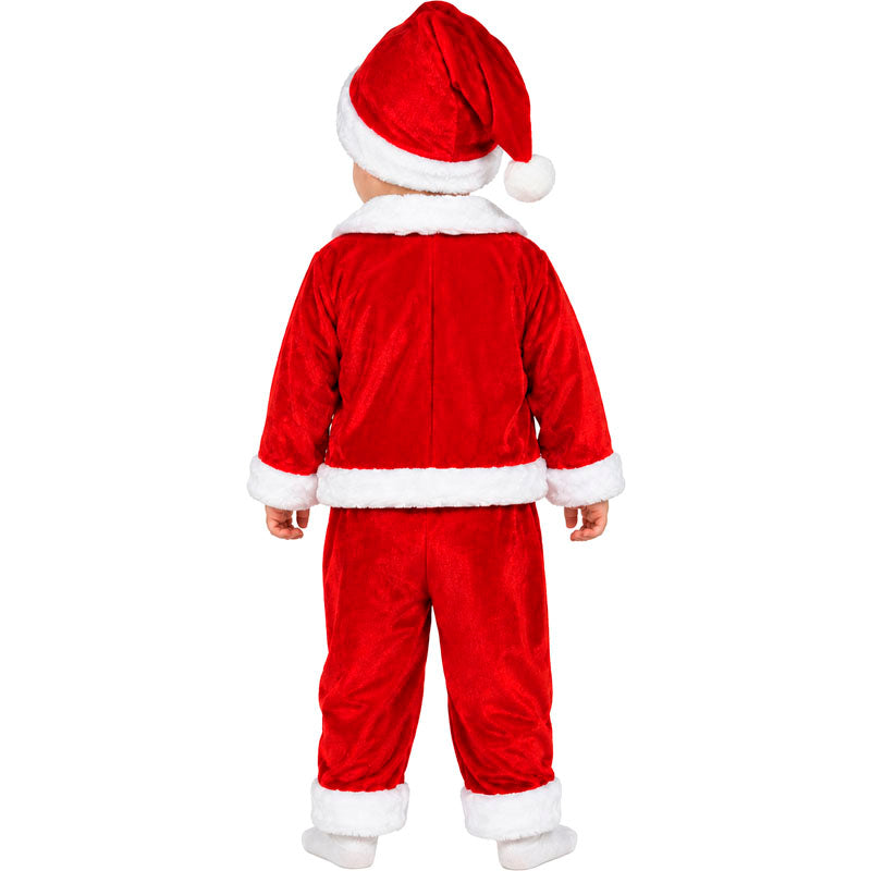 Disfraz de Papá Noel Navidad para bebé espalda