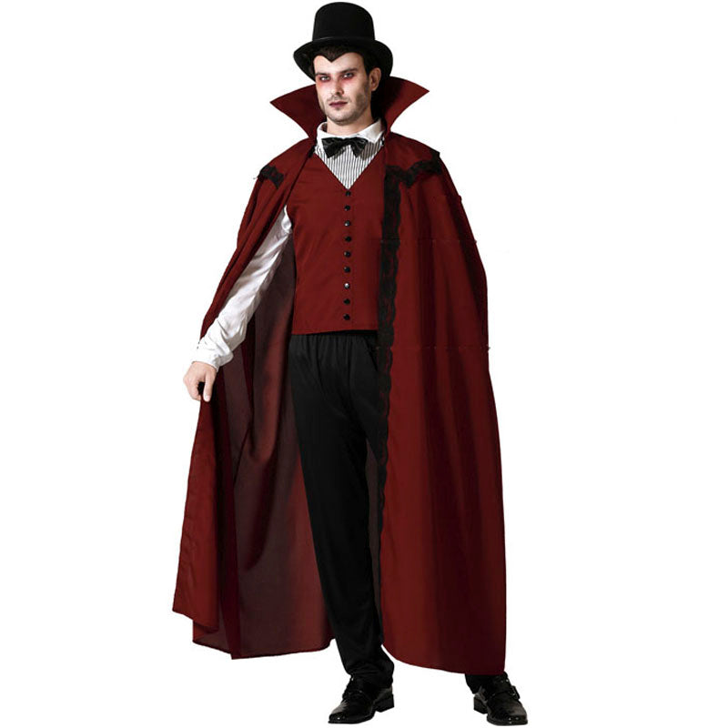 Disfraz de Vampiro burdeos para hombre