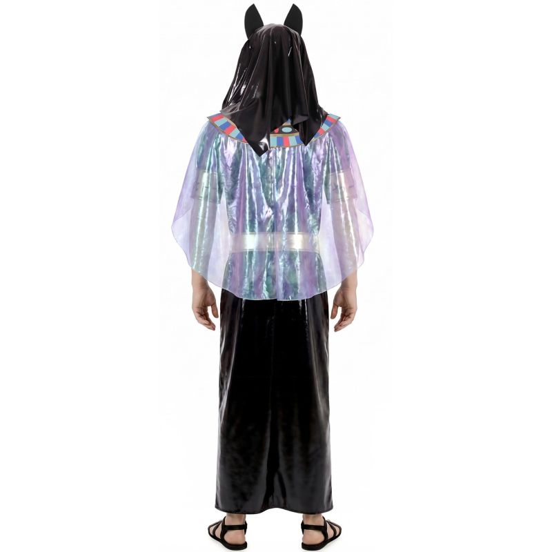 Disfraz de Dios Anubis negro para hombre Espalda