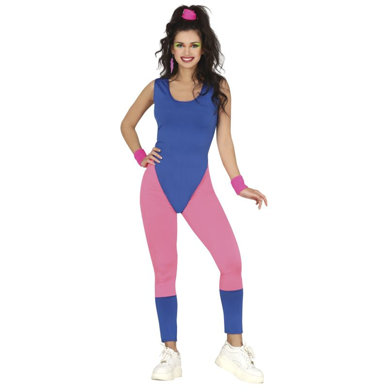Disfraz de Fitness Años 80 para mujer