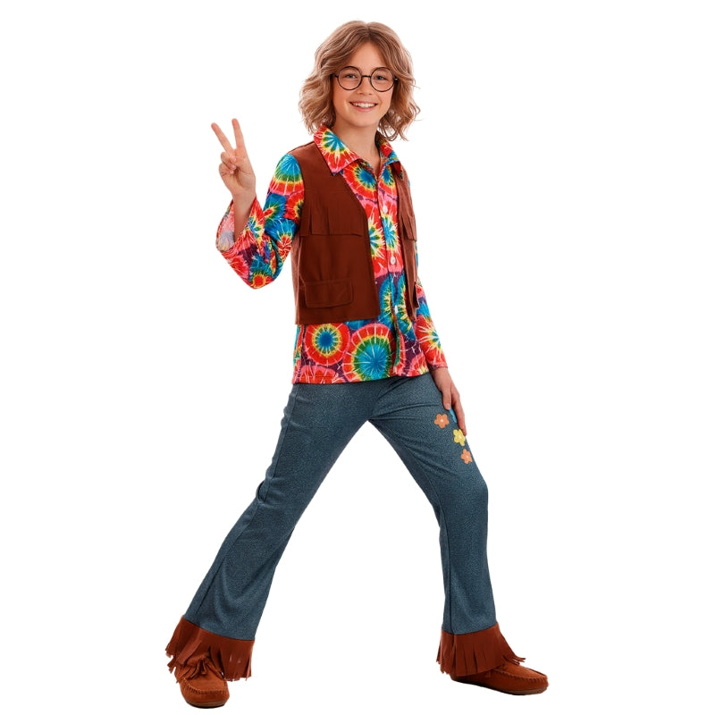 Disfraz de Hippie Chill para niño Perfil