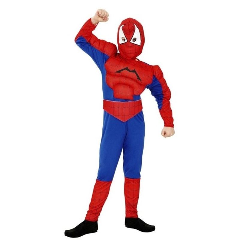 Disfraz de Hombre Araña con músculos para niño