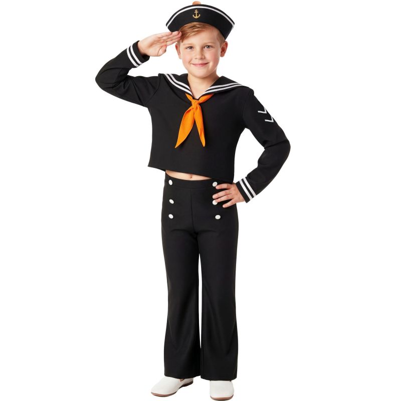 Disfraz de Marinero negro y blanco Infantil Bis