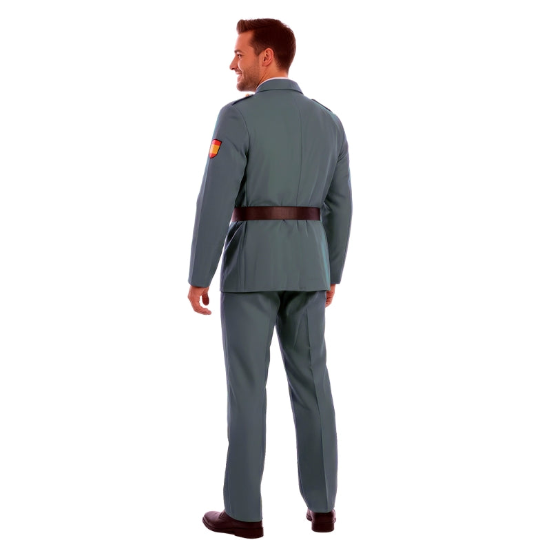 Disfraz de Oficial de la Guardia Civil para hombre Espalda