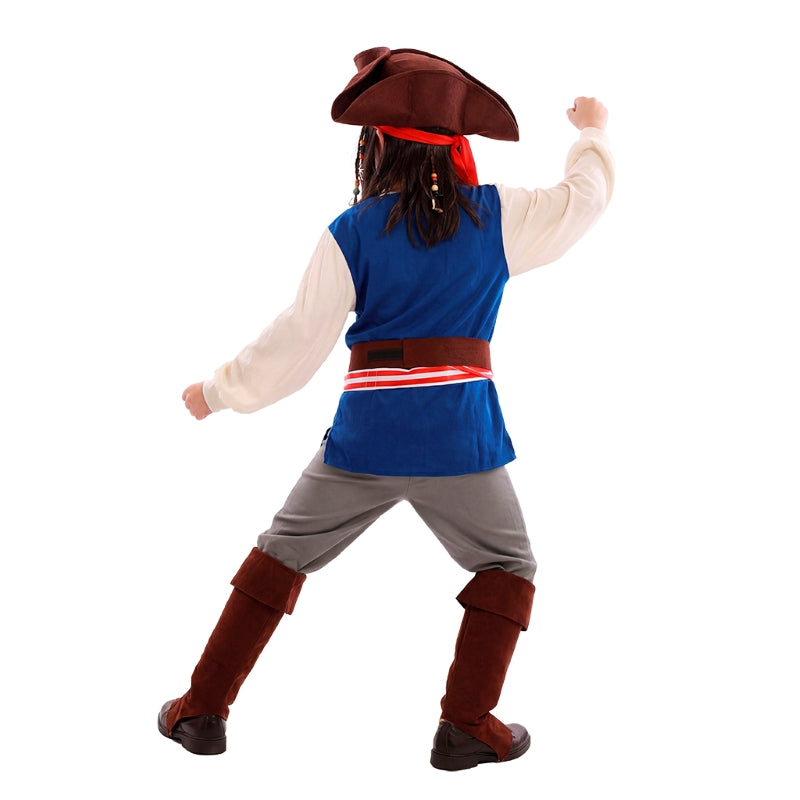 Disfraz de Pirata Jack para niño Espalda
