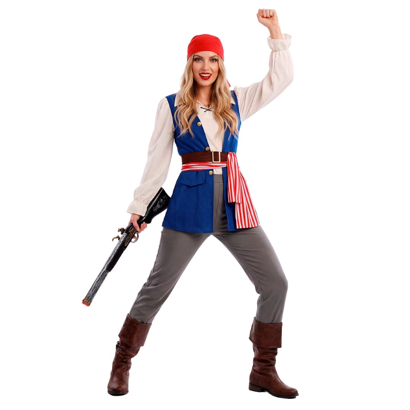 Disfraz de Pirata Jackeline para mujer Perfil