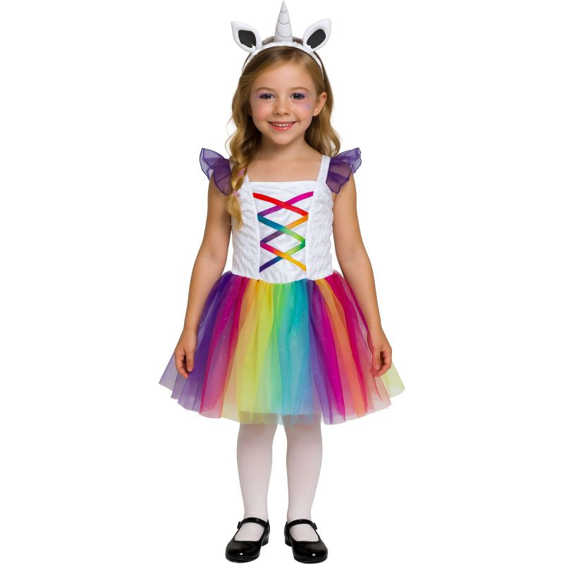 Disfraz de Unicornio con Tutú Multicolor para niña