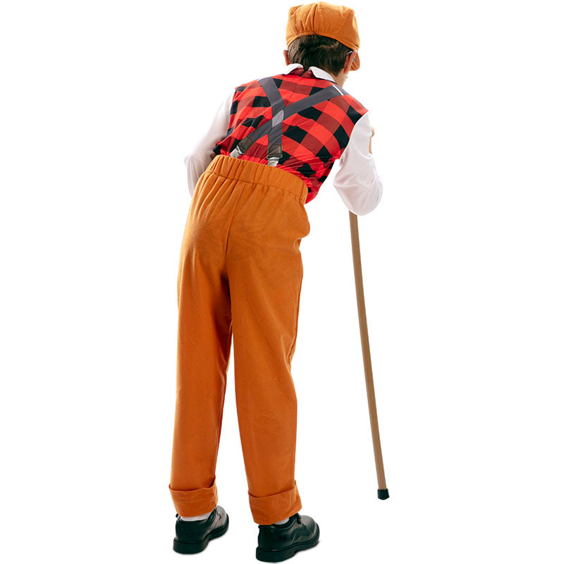 Disfraz de Ancianito para niño Espalda