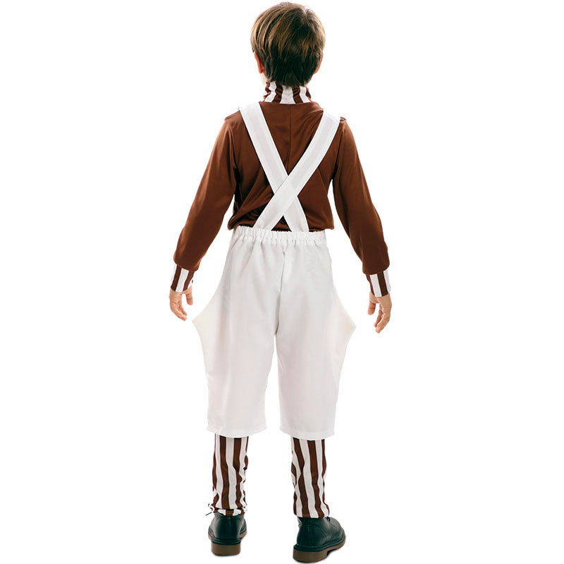 Disfraz de Ayudante de la Fábrica de Chocolate infantil Espalda