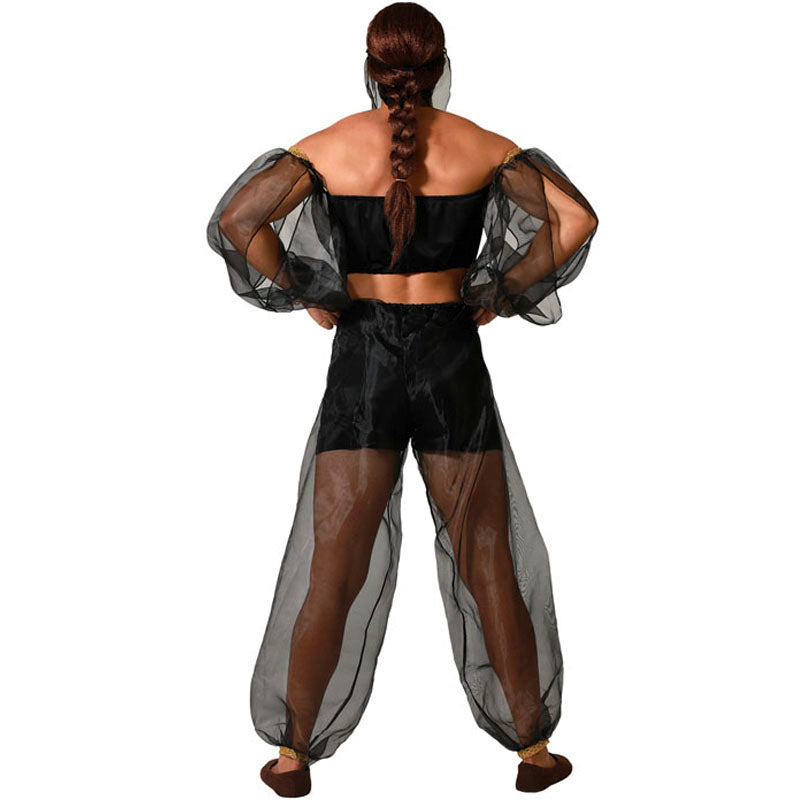 Disfraz para hombre de Bailarina árabe cómica Espalda