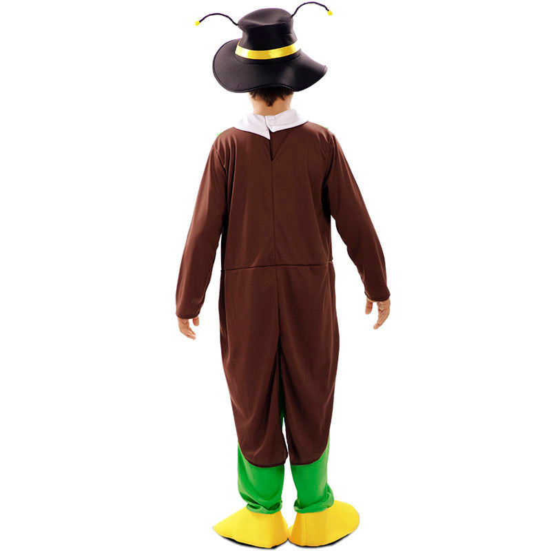 Disfraz de Grillo del cuento de Pinocho para niño Espalda