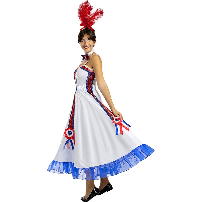 Disfraz de Cabaret Moulin Rouge para mujer Perfil