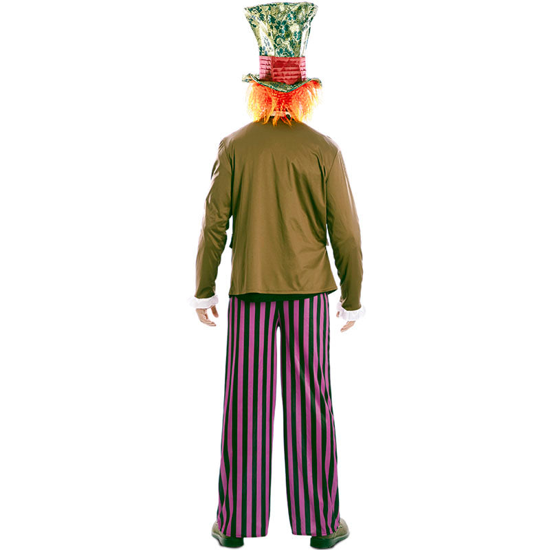 Disfraz de Sombrerero Lunático para hombre Espalda