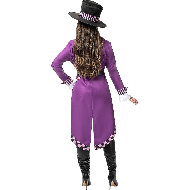 Disfraz de Sombrerera para mujer Espalda