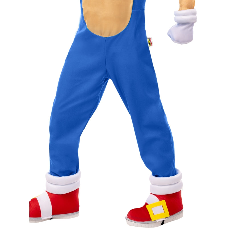 Disfraz de Sonic Oficial Deluxe para niños Detalle Bis
