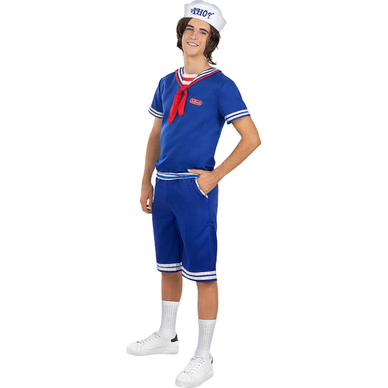 Disfraz de Steve Ahoy Stranger Things Oficial Netflix para hombre Bis