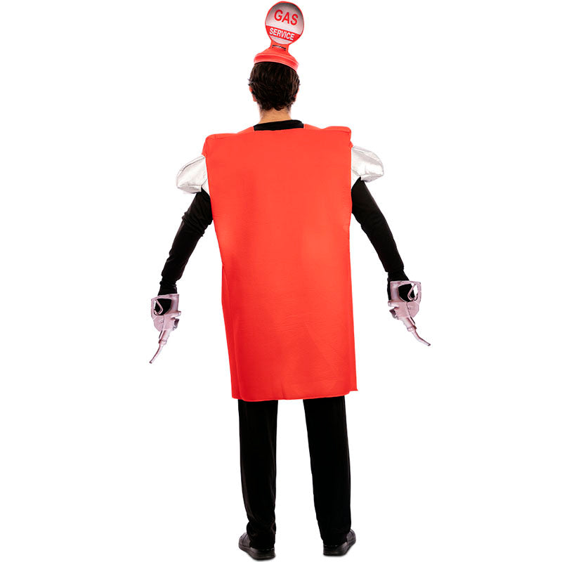Disfraz de Surtidor de gasolina adulto unisex Espalda