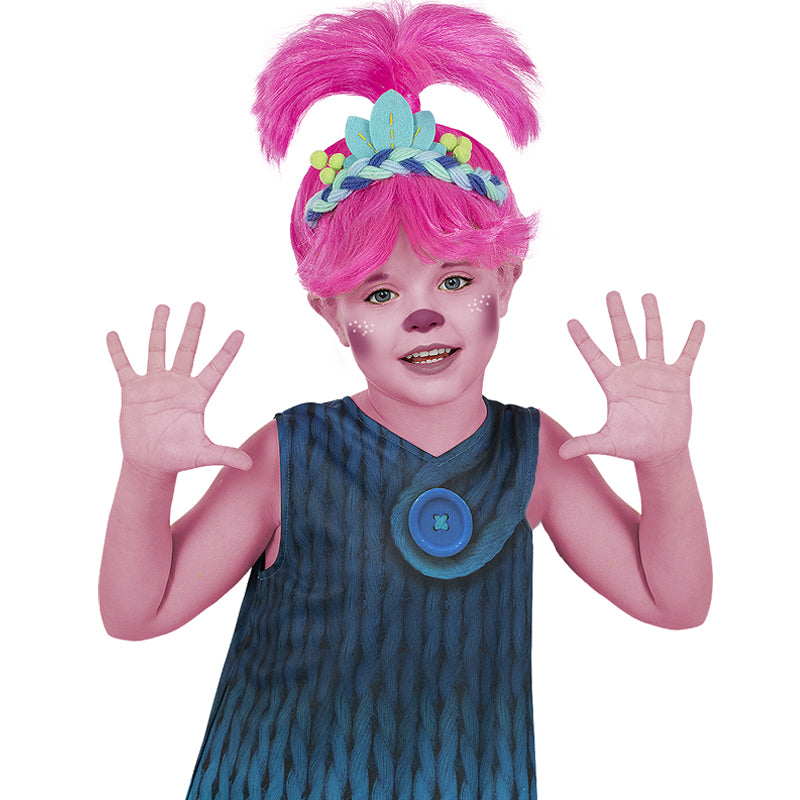 Disfraz de Poppy de los Trolls para niña 2