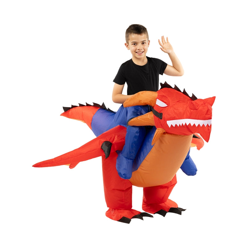Disfraz de Dragón a hombros hinchable infantil