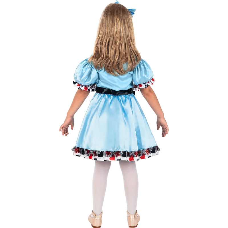 Disfraz de Alicia Deluxe para niña Espalda